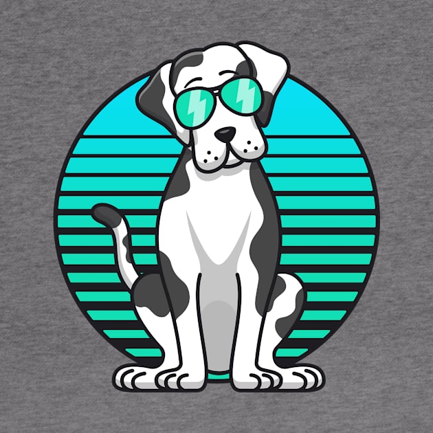 Retro Sunglasses Harlequin Great Dane Kids Boys Dog Lover by 14thFloorApparel